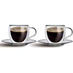 DOUBLE WALL GLASS COF 80ML 4PC ST