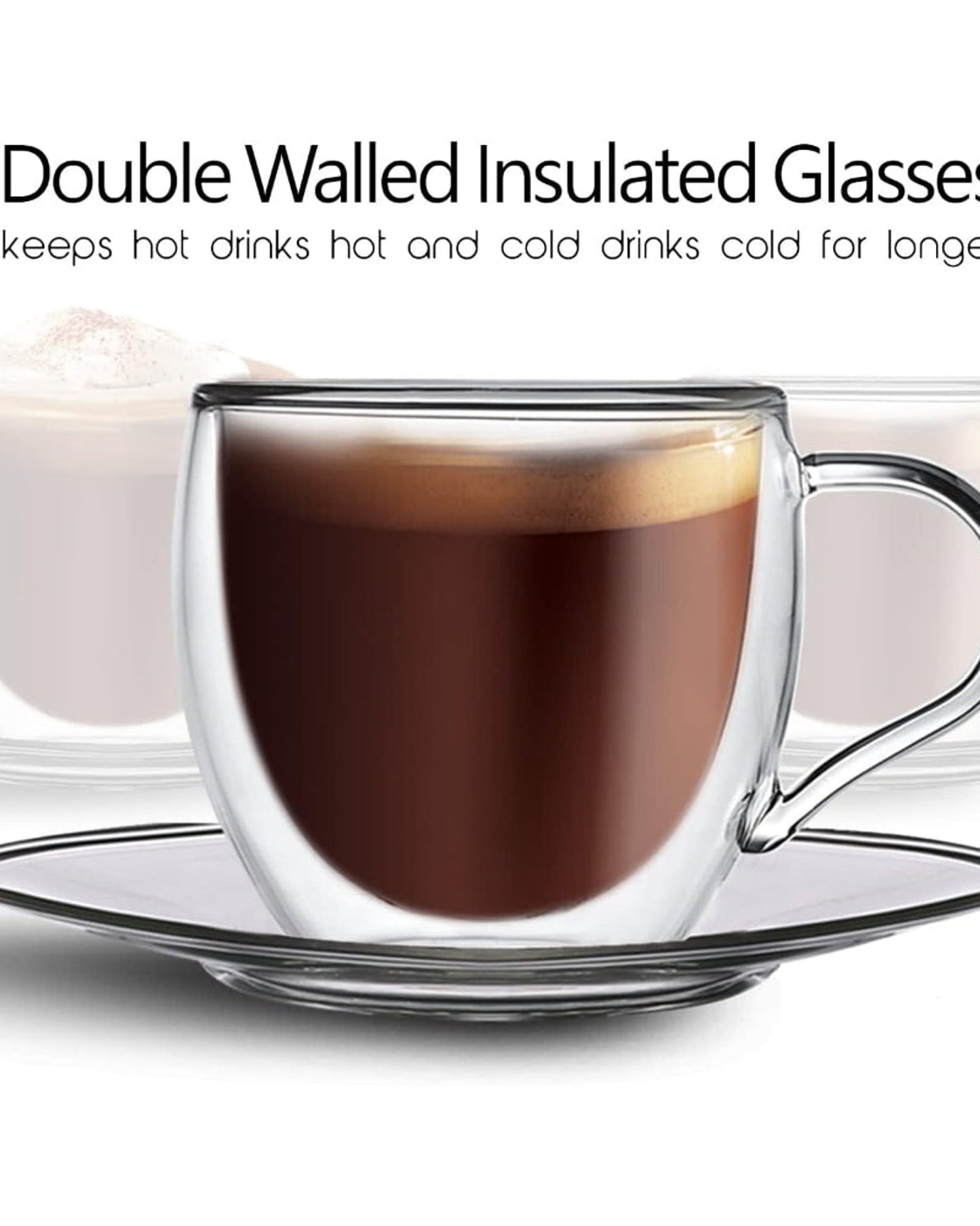 طقم أكواب كويزين آرت، 4 قطع، 80 مل