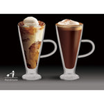 طقم أكواب زجاجية مزدوجة الجدار من كويزين آرت، قطعتين، سعة 300 مل