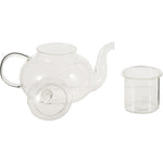 إبريق شاي زجاجي من كوزين آرت مع فلتر وقاعدة زجاجية، سعة 850 مل