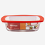 Marinex Rectangular Glass Loaf Dish with Plastic Lid, Heat-Resistant, 1.5L