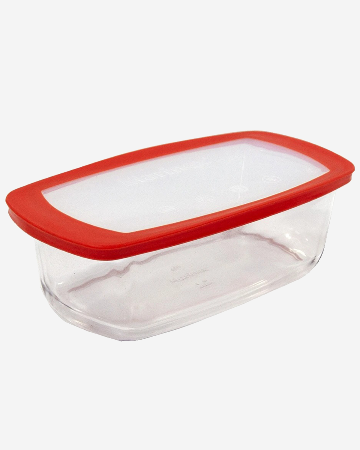Marinex Rectangular Glass Loaf Dish with Plastic Lid, Heat-Resistant, 1.5L