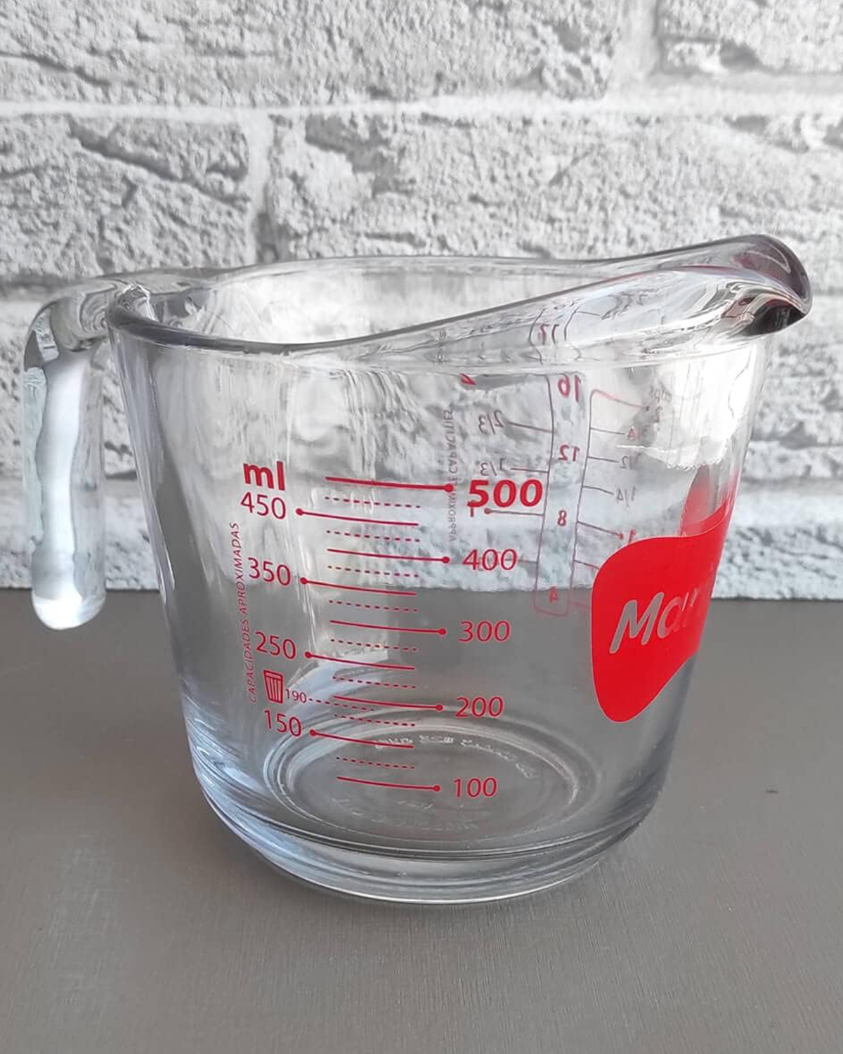 Marinex Heat-Resistant Glass Measuring Jug, 500ml