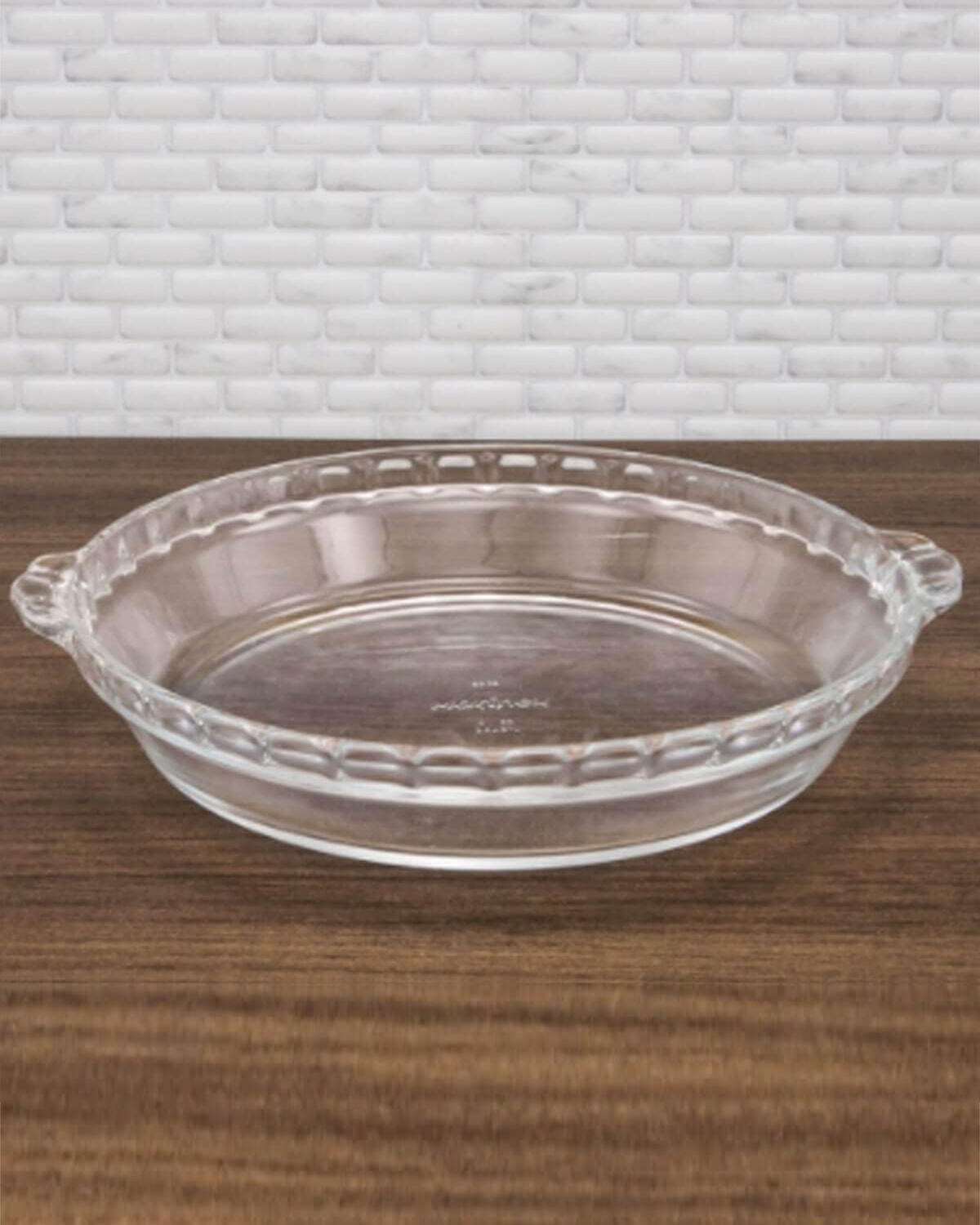 Marinex Large Fluted Glass Pie Dish, Heat-Resistant, Oven-Safe, 1.6L