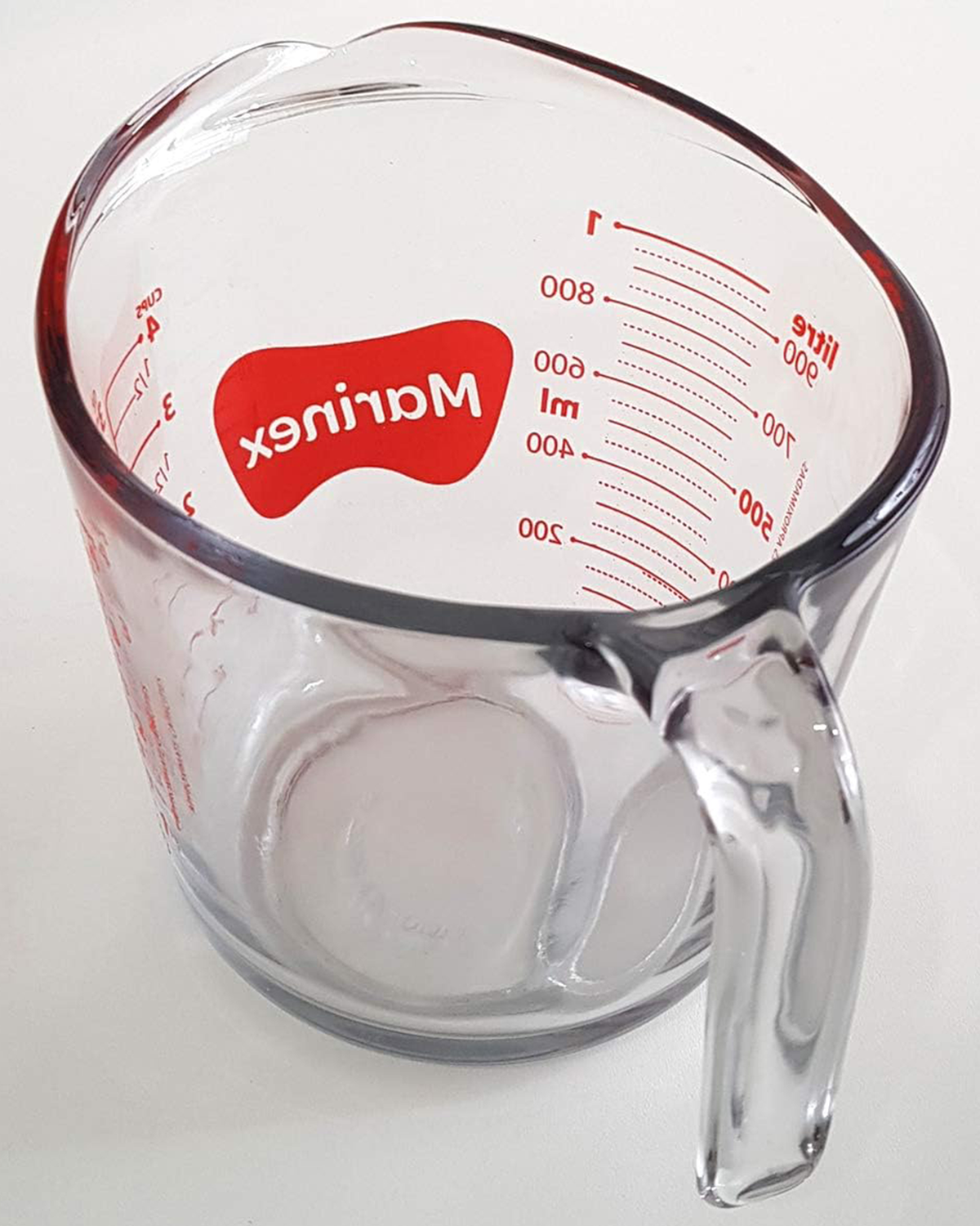 Marinex Glass Measuring Jug, Heat-Resistant, 1L