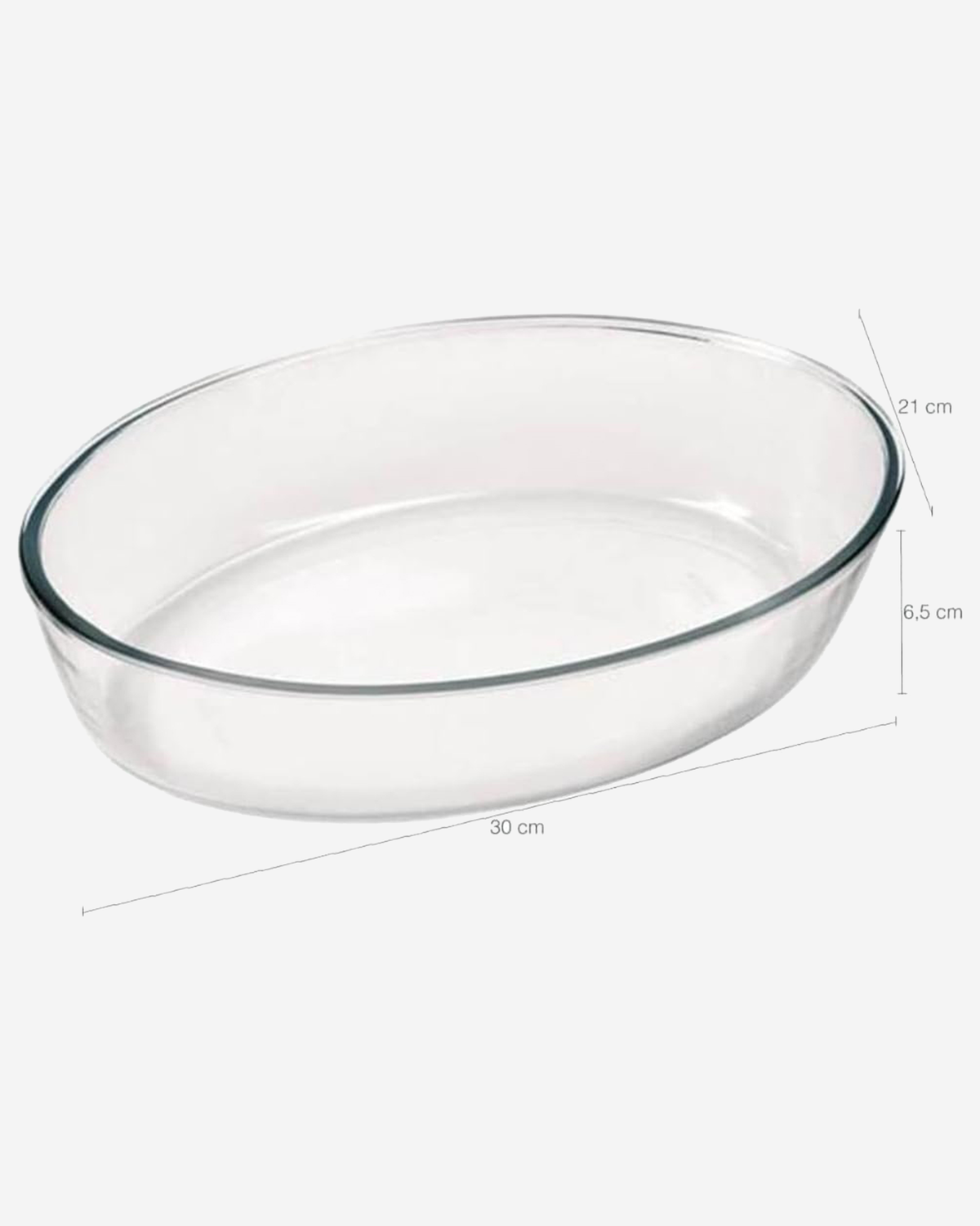 Marinex Oval Glass Roaster, Heat-Resistant, Oven-Safe, 2.4L