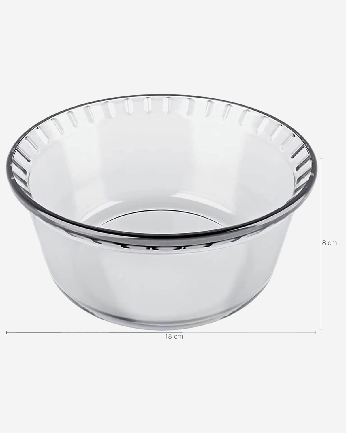 Marinex Glass Soufflé Dish, Heat-Resistant, Oven-Safe, 1.4L
