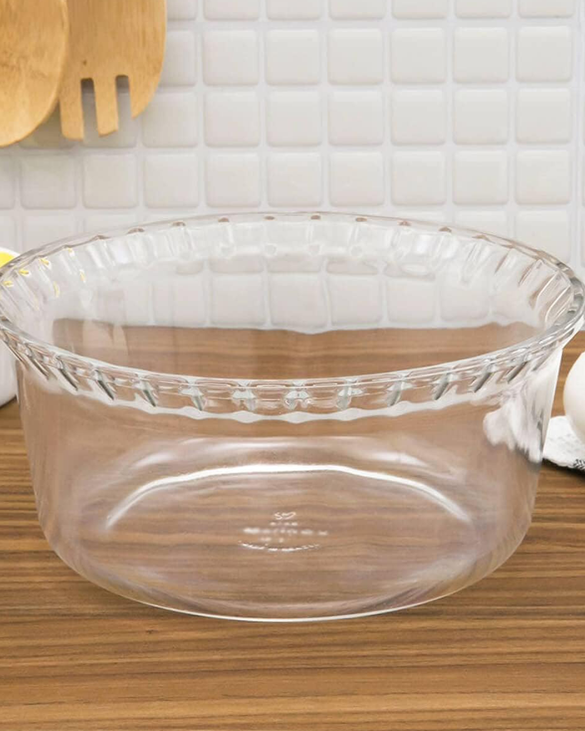 Marinex Large Glass Soufflé Dish, Heat-Resistant, Oven-Safe, 2.4L