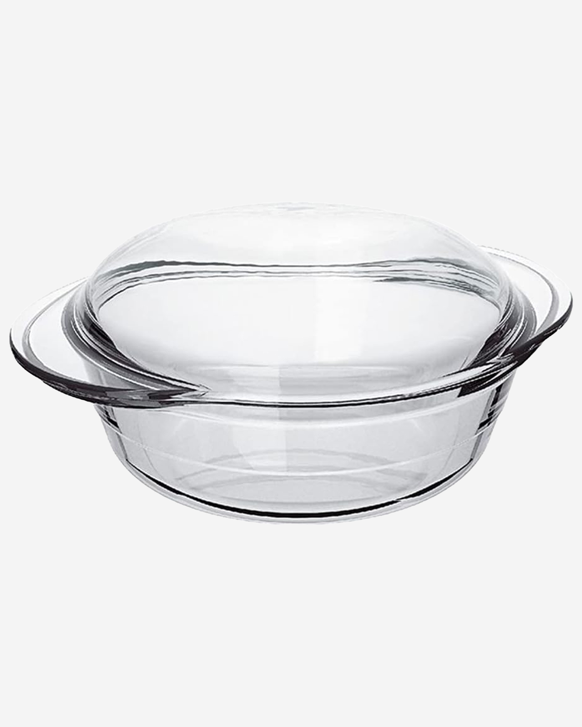 Marinex Large Glass Casserole with Lid, Heat-Resistant, Oven-Safe, 2.8L