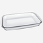 Marinex Medium Rectangular Glass Roaster, 2.2L, Heat-Resistant, Oven-Safe, Transparent