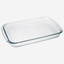 Marinex Large Rectangular Glass Roaster, 2.9L, Heat-Resistant, Oven-Safe