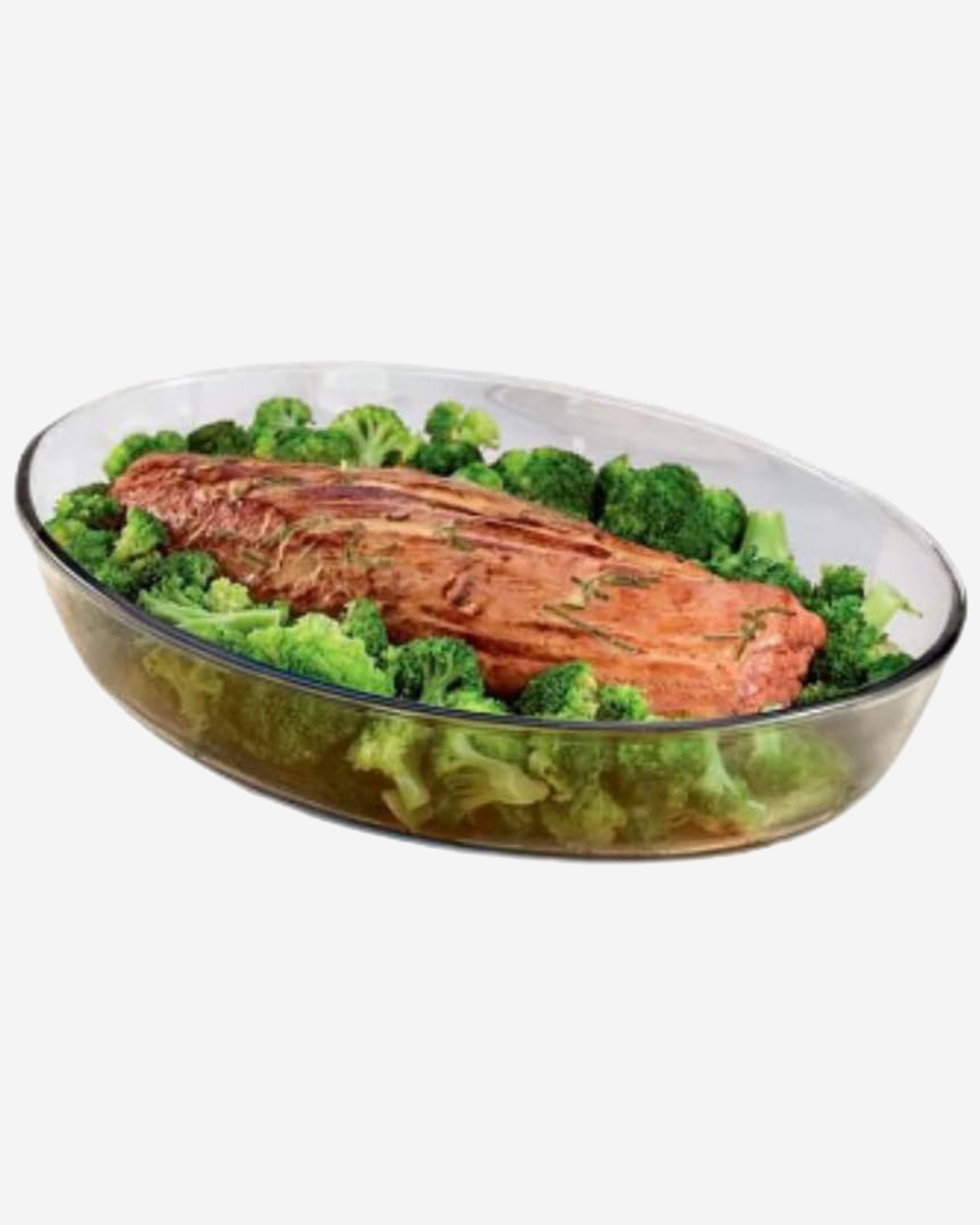 Marinex Large Oval Glass Roaster, Heat-Resistant, Oven-Safe, 4.0L