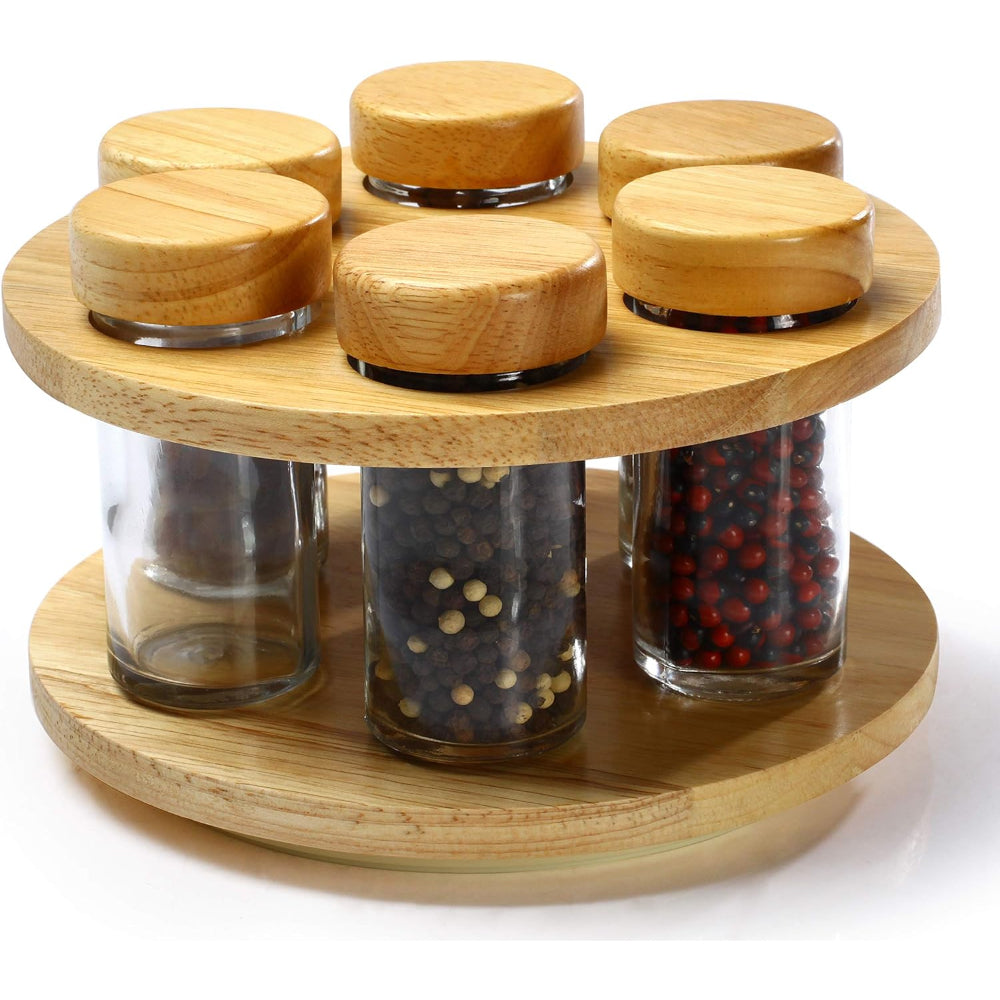 Spice Rack W/ 6 Bottles