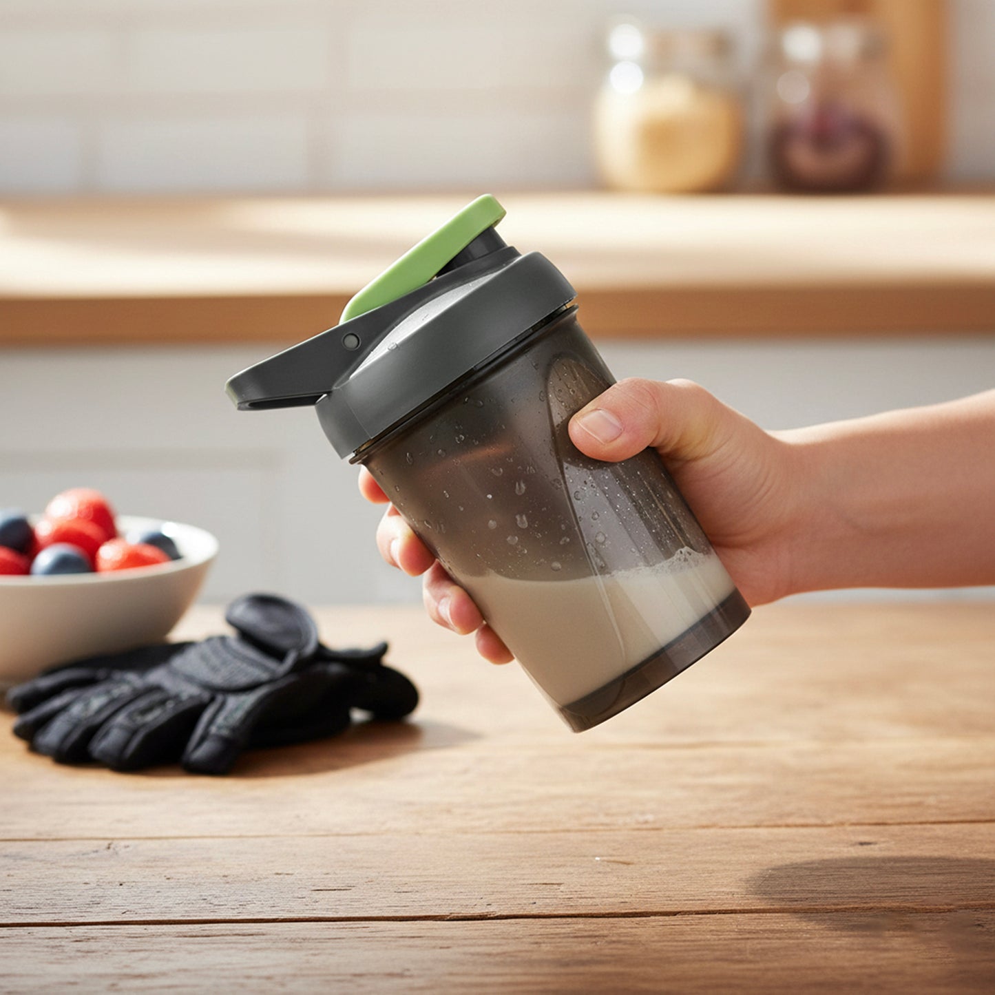 Herevin Polypropylene Gym Shaker Bottle 500ml