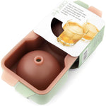 قالب كرات الثلج من كويزين آرت - مزدوج | صانع كرات الثلج للويسكي والكوكتيلات والمشروبات الباردة | مثالي لذوبان الثلج بسلاسة وبطء - أخضر