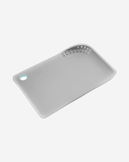 لوح تقطيع وتصريف من كويزين آرت، مقاس ٣٣×٢٦ سم، أخضر | فتحة تصريف لسهولة إزالة الماء | لوح تقطيع مطبخ متين وعملي