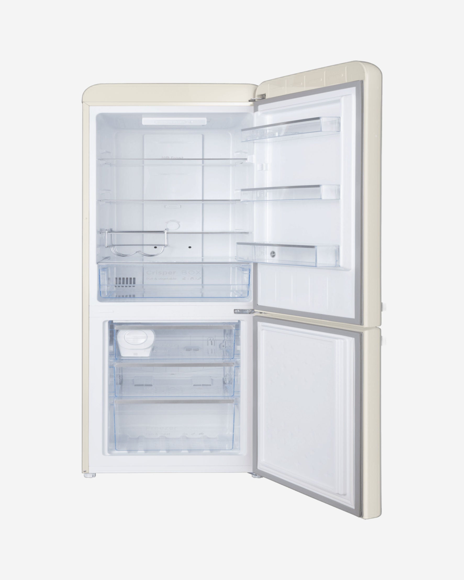 ثلاجة هوفر سعة 300 لتر بتصميم كلاسيكي مع فريزر سفلي