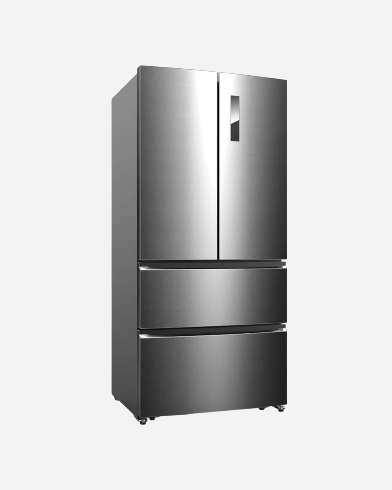 ثلاجة هوفر 670 لتر ببابين فرنسيين وضاغط عاكس