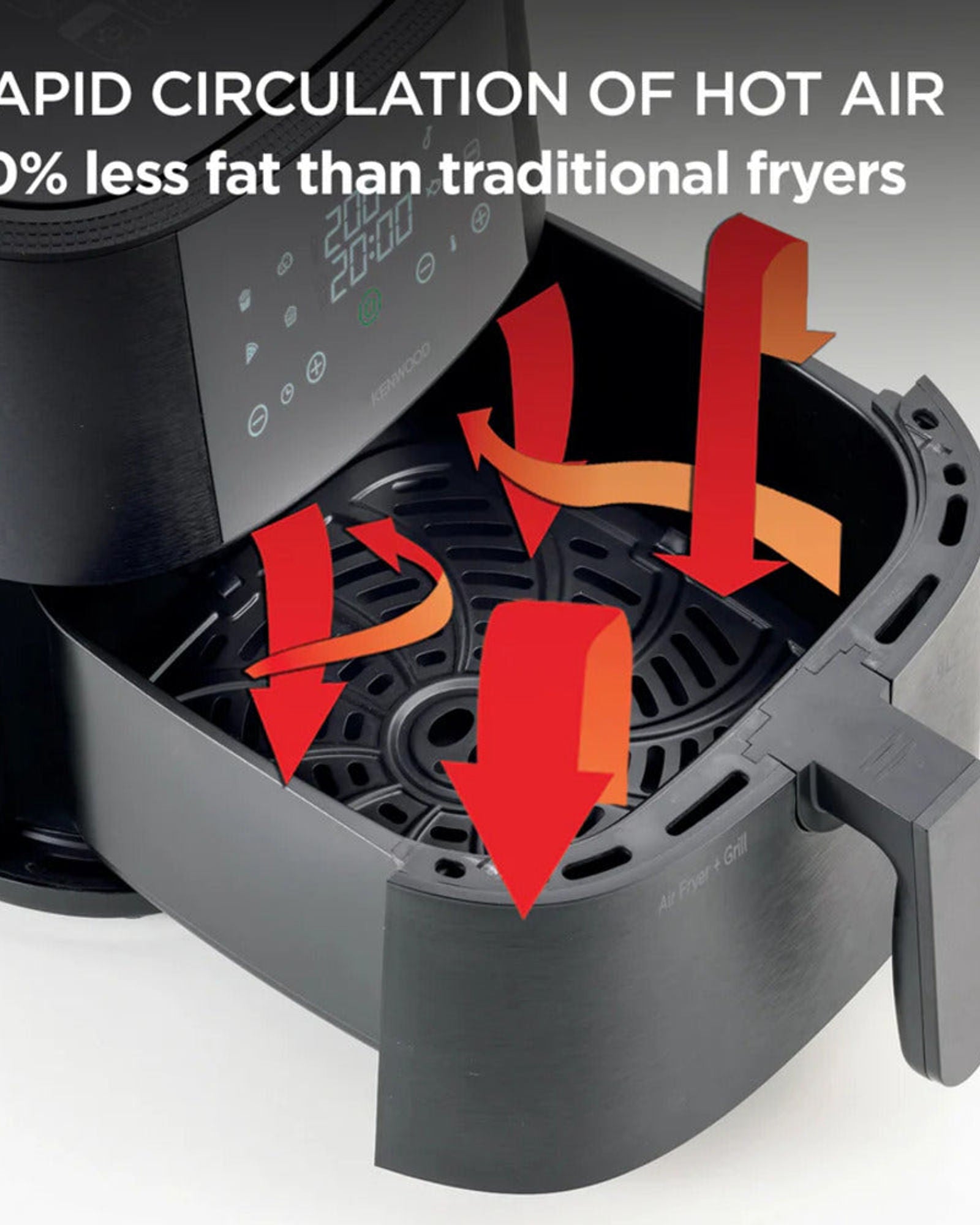 مقلاة كينوود الهوائية Gcc سعة 9 لتر