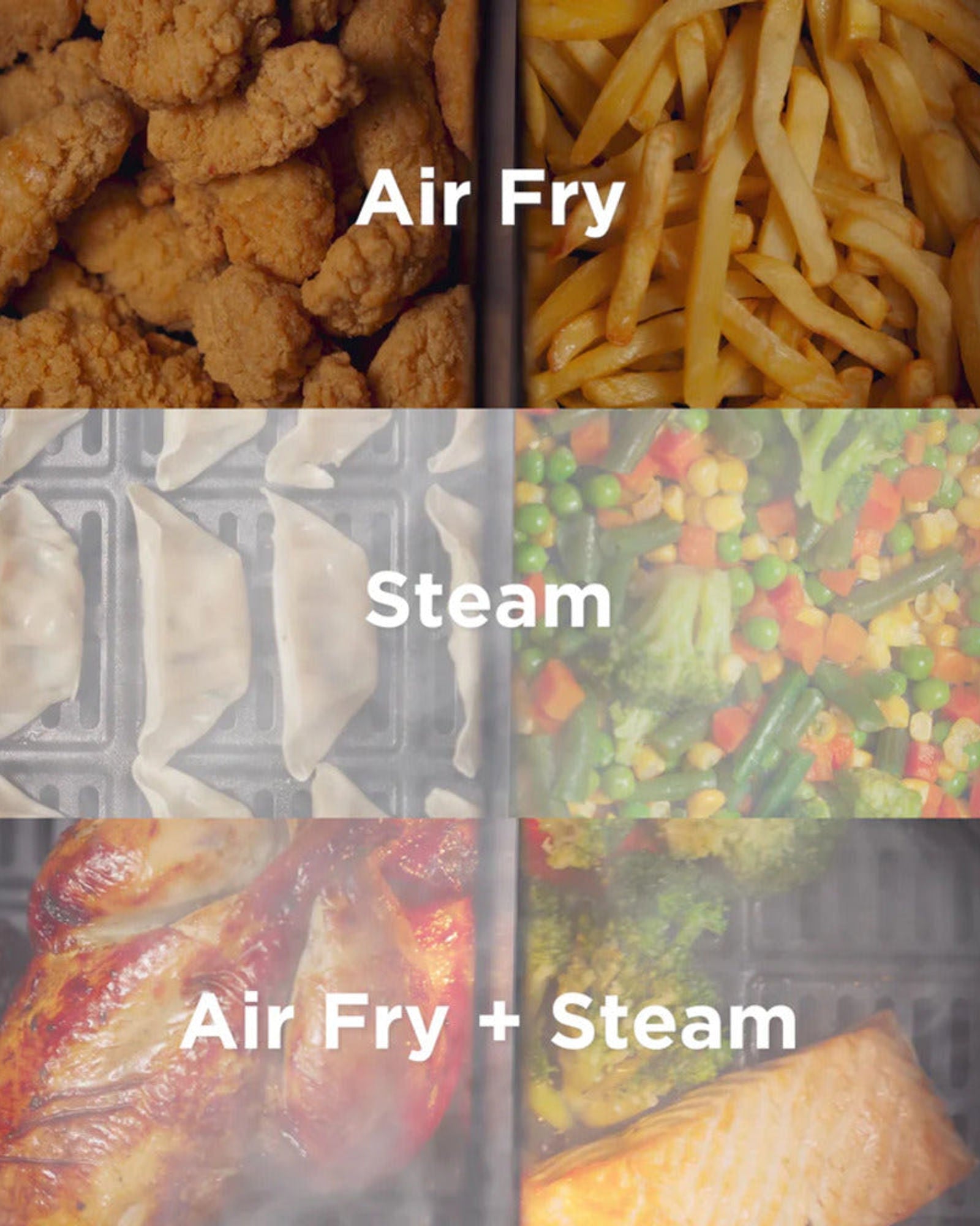 مقلاة هوائية وجهاز بخار كينوود 7 لتر 3 في 1