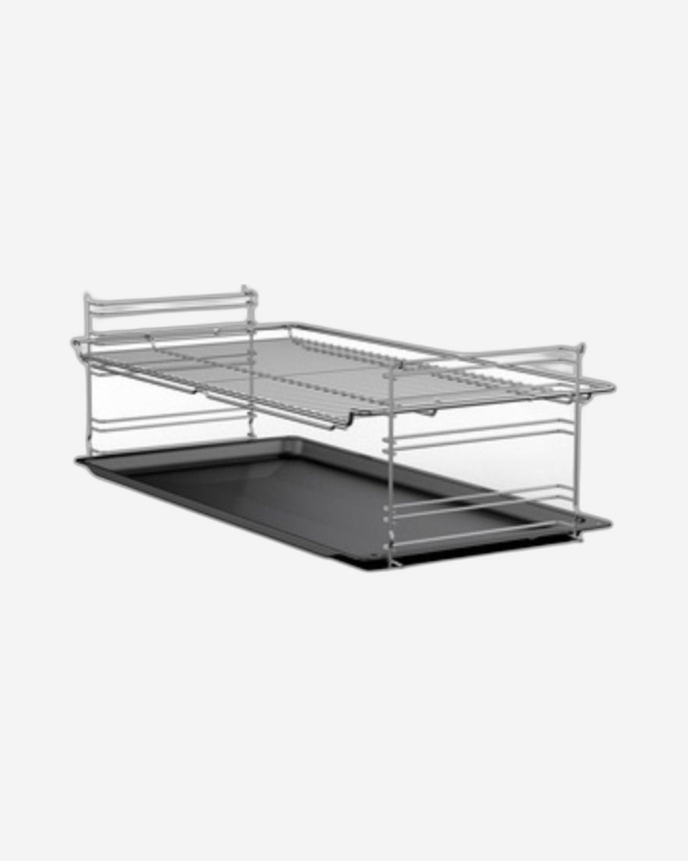 موقد غاز بوش من السلسلة 2، بخمسة شعلات وفرن سعة 125 لترًا وشواية دوارة - HGV1E8Y50M من الفولاذ المقاوم للصدأ