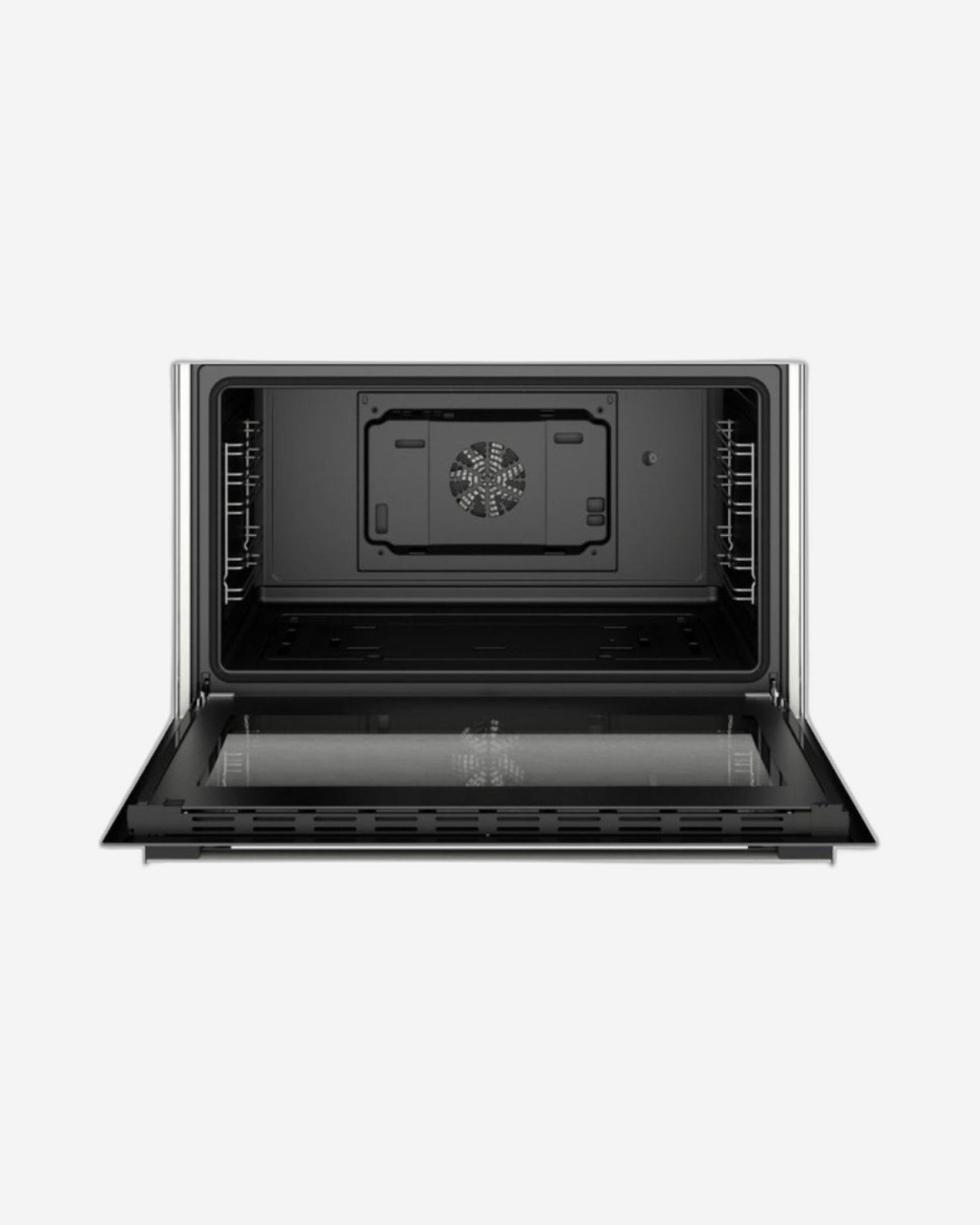 موقد غاز بوش من السلسلة 4، 5 شعلات مع فرن سعة 125 لترًا، وشواية دوارة، وشعلات - HGV1ISW50M من الفولاذ المقاوم للصدأ