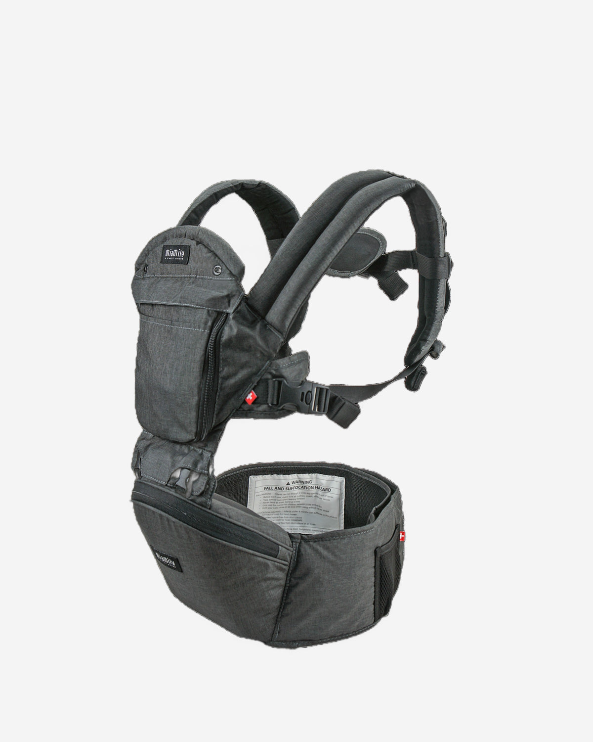 MiaMily Hipster Plus Baby Carrier - Charcoal Grey