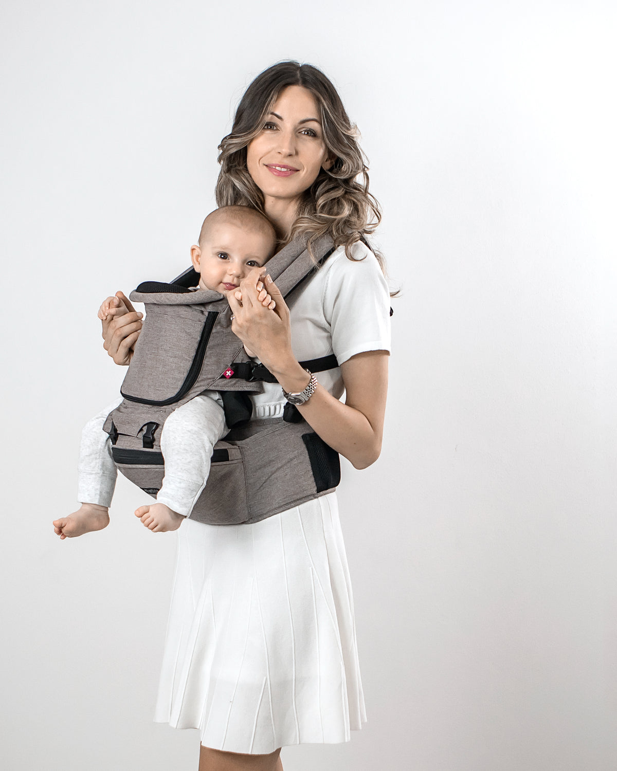 MiaMilyHipster Plus Baby Carrier - Stone Grey