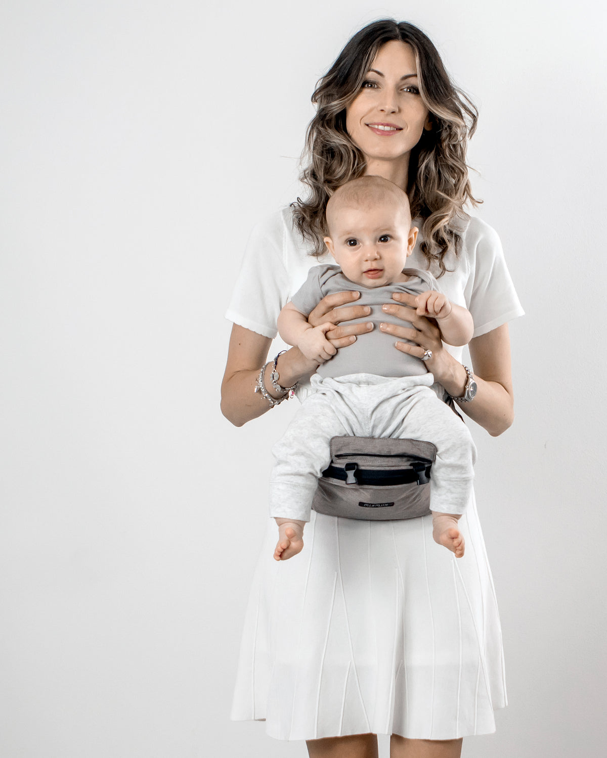 MiaMilyHipster Plus Baby Carrier - Stone Grey