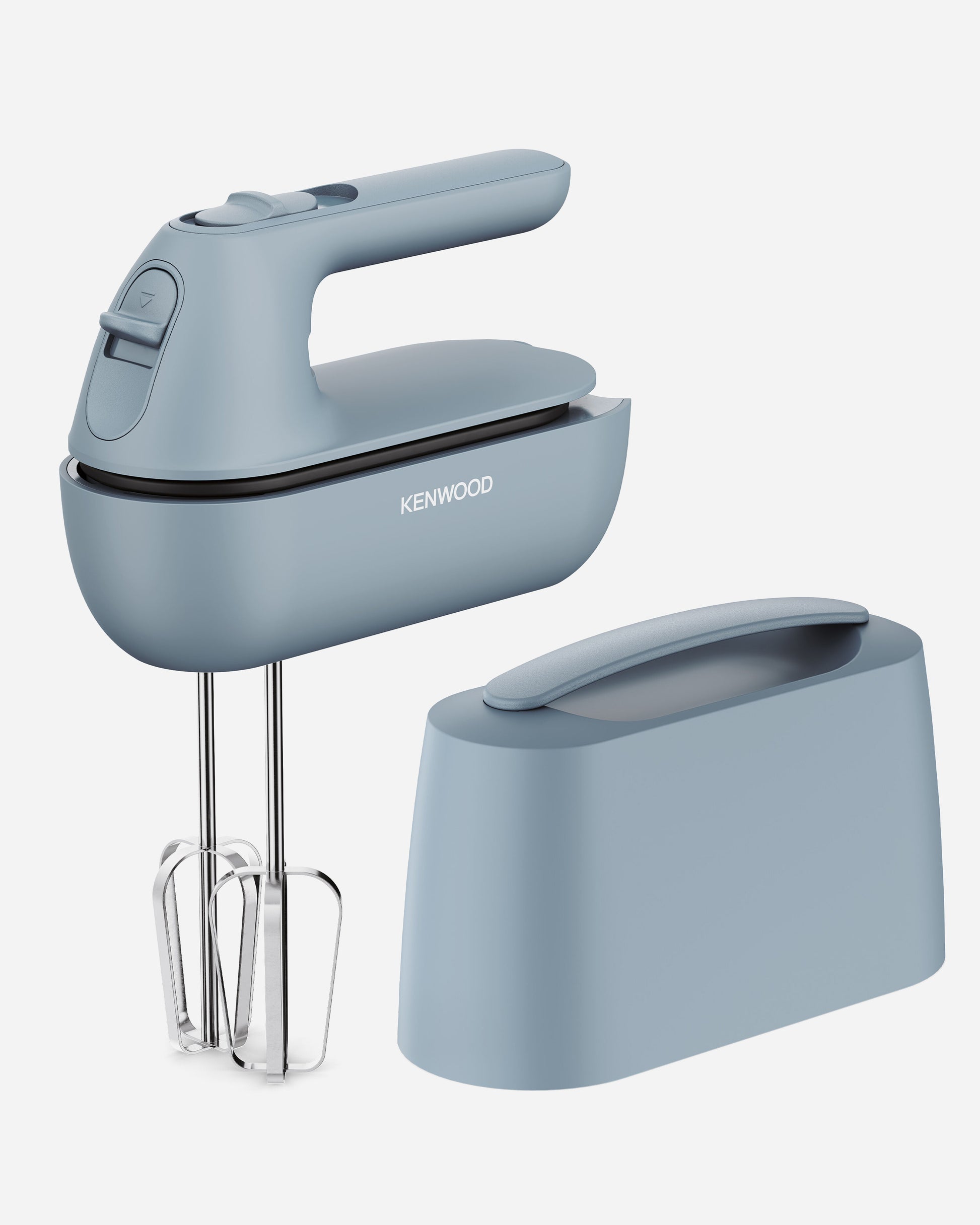 Kenwood Hand Mixer Portable Electric Beater with Built-in Case 240V 350W Grey - HMP40.000GY (ESMA Certfied)