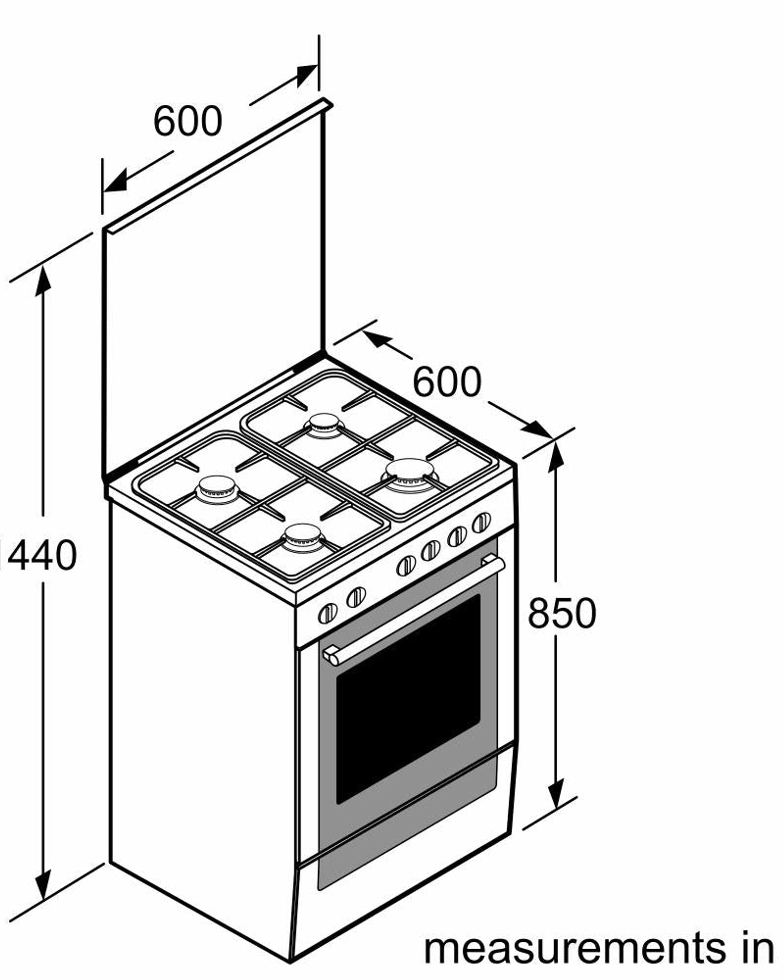 طباخ بوش المستقل 53.7 كجم
