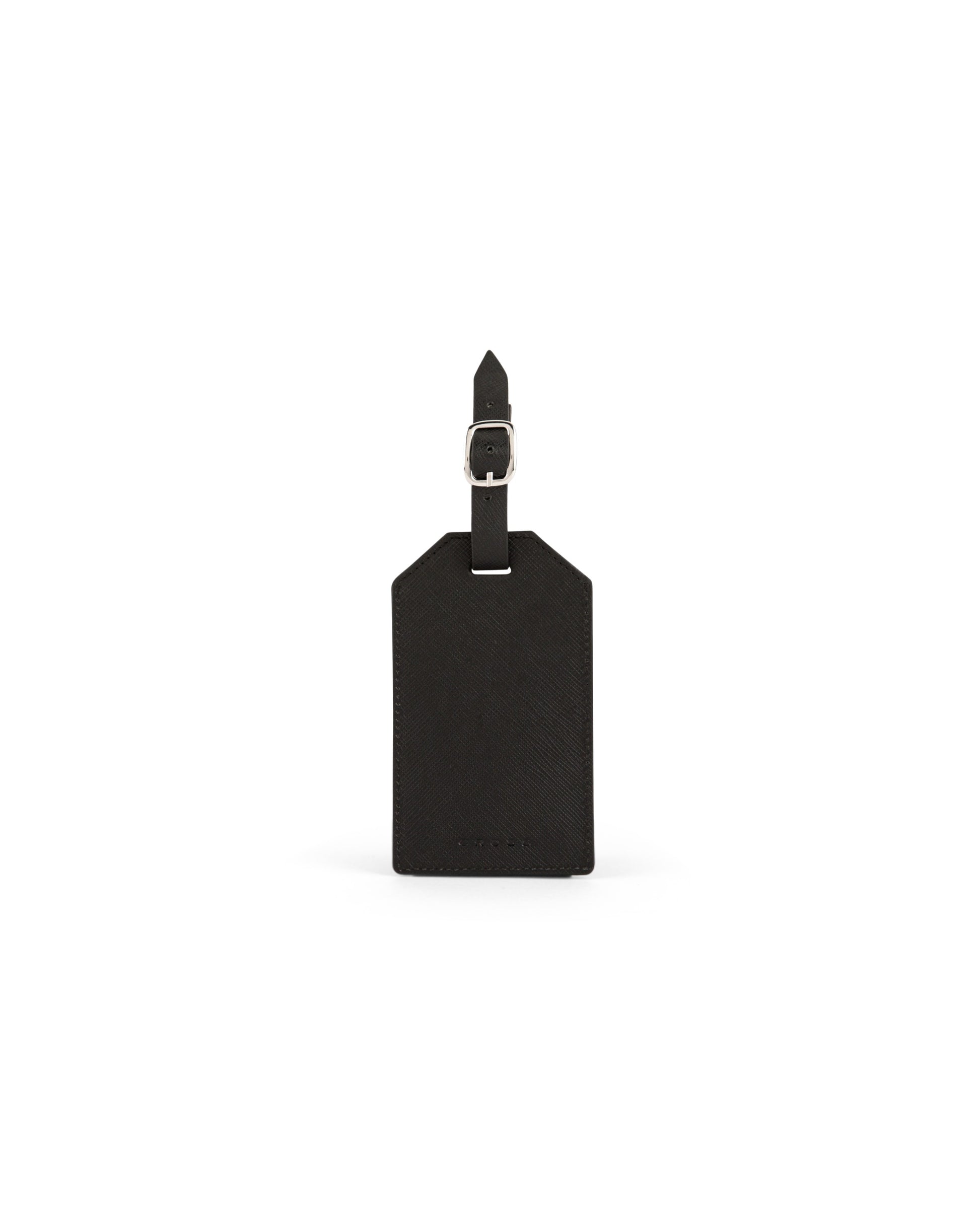 CROSS Saffiano Leather Luggage Label - Black