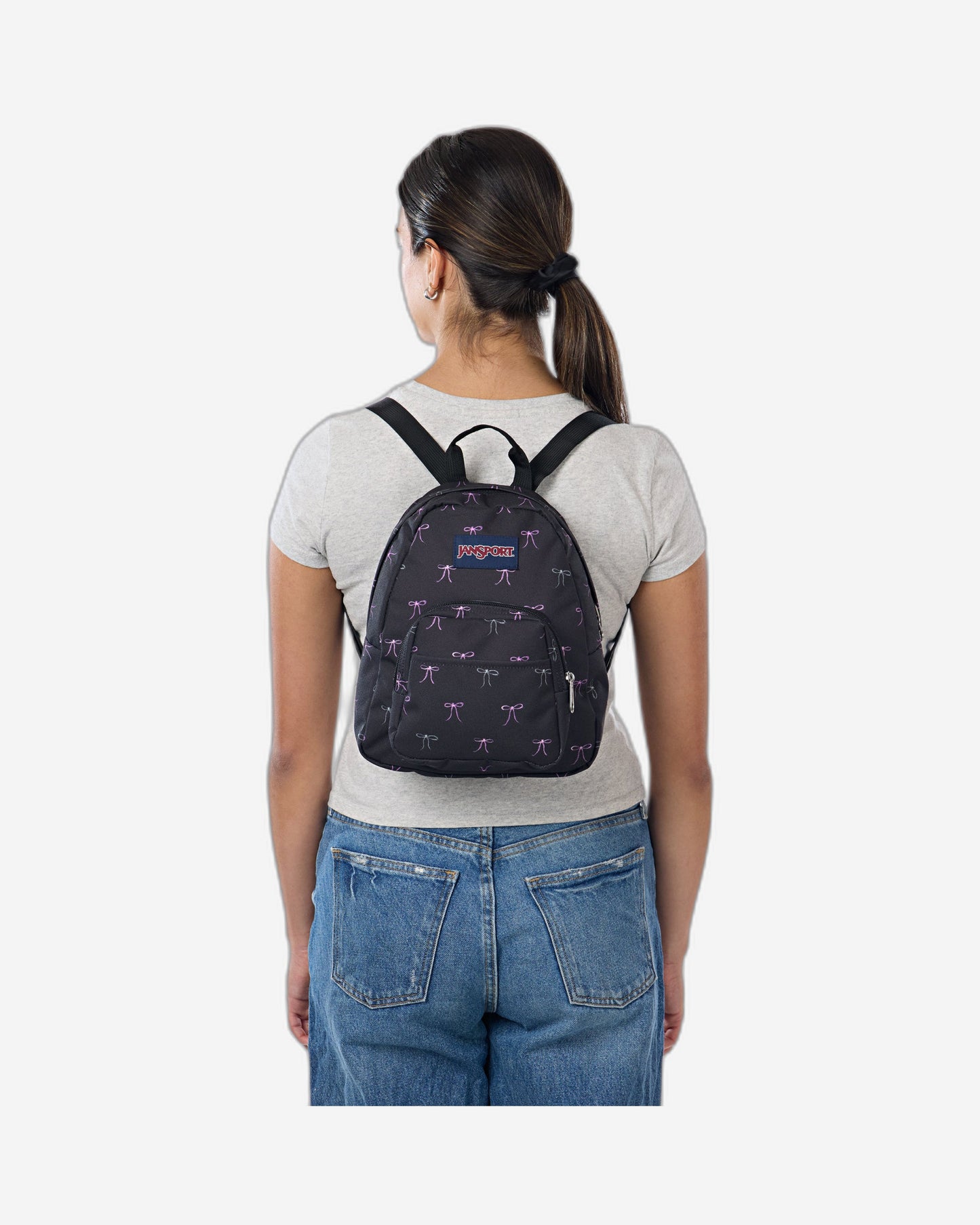 حقيبة ظهر JanSport Half Pint صغيرة من Bad Bows EK0A5BBI0W21