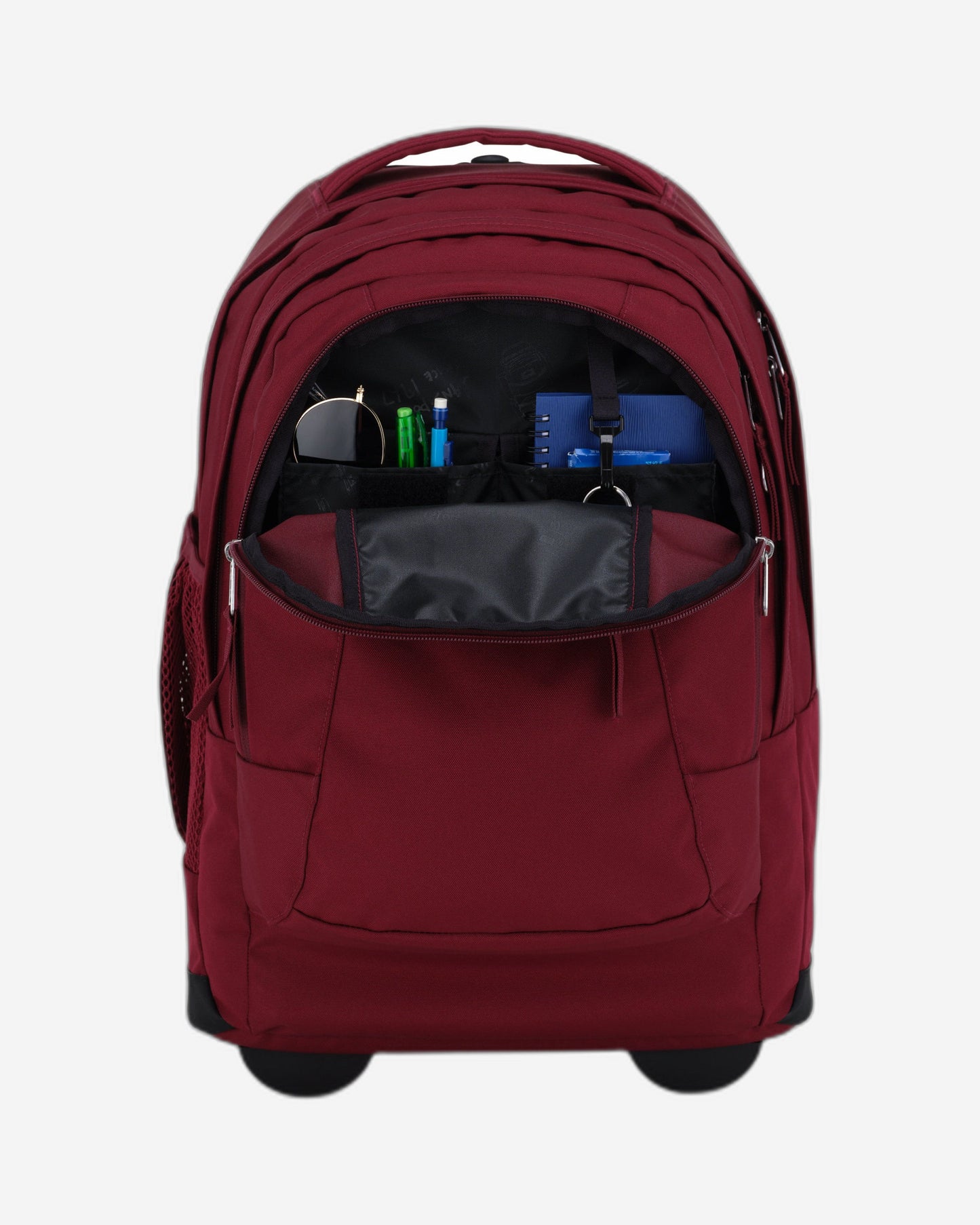 حقيبة ظهر JanSport Driver 8 كبيرة بعجلتين لون أحمر غامق EK0A5BALN621