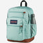 حقيبة ظهر JanSport Cool Student كبيرة الحجم للكمبيوتر المحمول بلون أخضر باهت