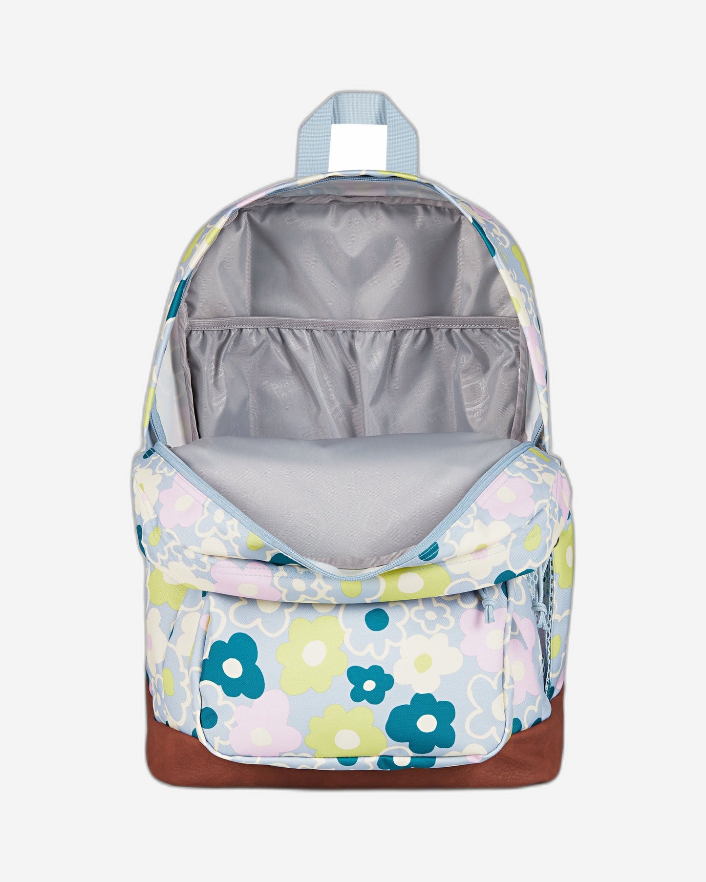 حقيبة ظهر JanSport Cool Student كبيرة الحجم للكمبيوتر المحمول بتصميم زهور الأقحوان