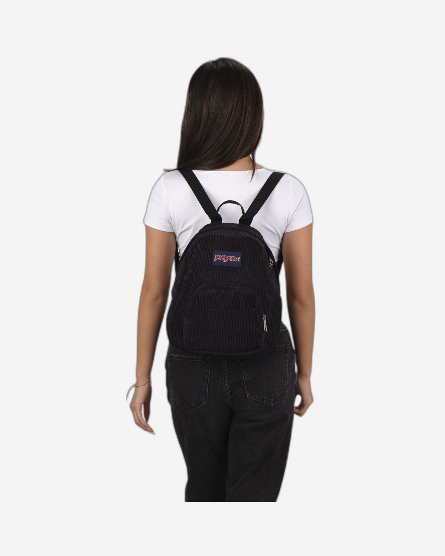 حقيبة ظهر صغيرة JanSport Half Pint FX سوداء مخملية EK0A5BII9O81