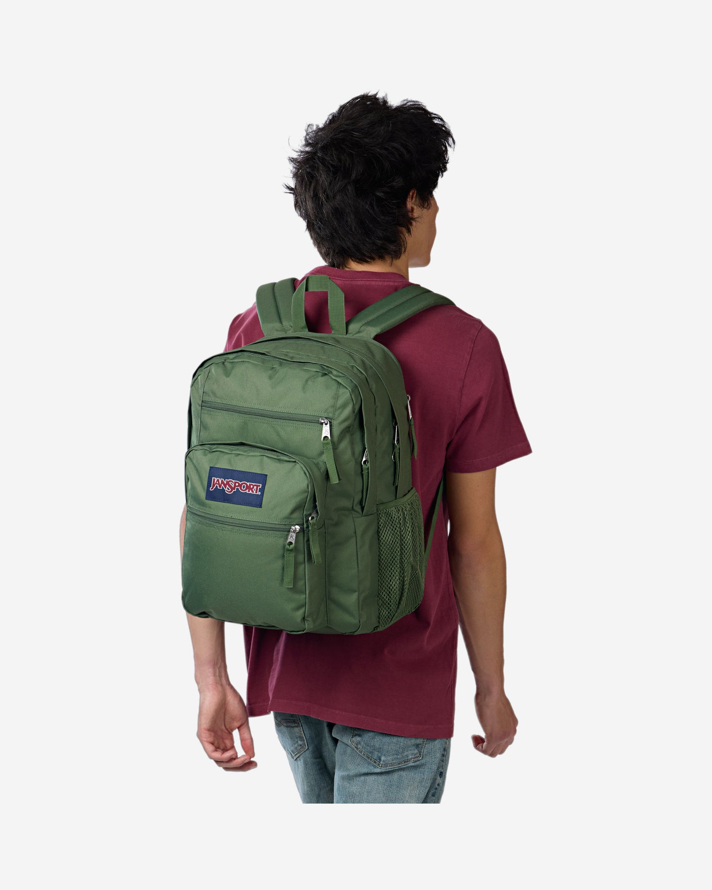حقيبة ظهر كبيرة للكمبيوتر المحمول من JanSport Big Student Cargo باللون الأخضر EK0A5BAH2T31