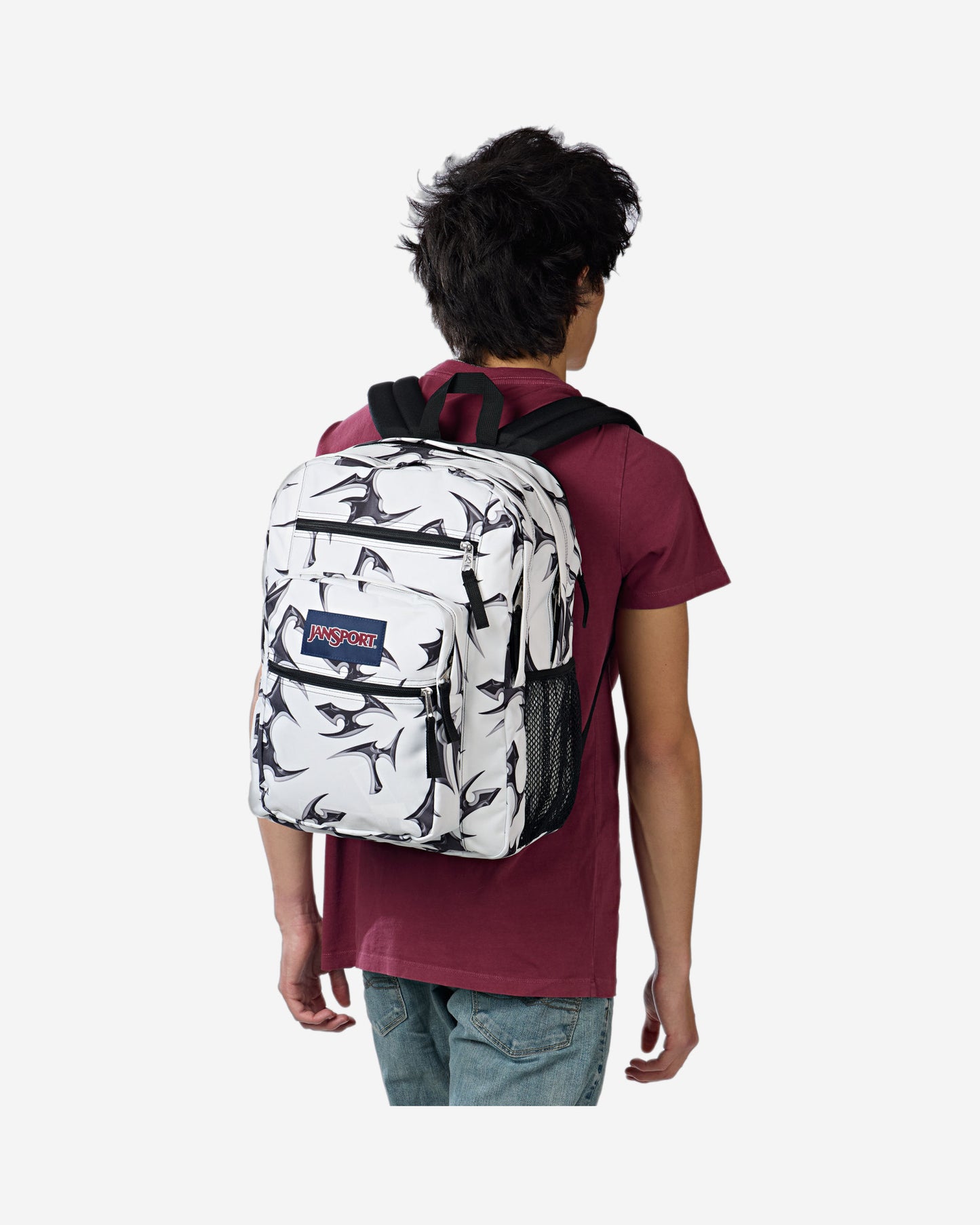 حقيبة ظهر كبيرة للكمبيوتر المحمول JanSport Big Student Cybersilverwhit EK0A5BAH2W61