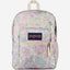 حقيبة ظهر كبيرة الحجم من JanSport للطلاب، مناسبة لأجهزة الكمبيوتر المحمولة الكبيرة، بتصميم نسيج باهت
