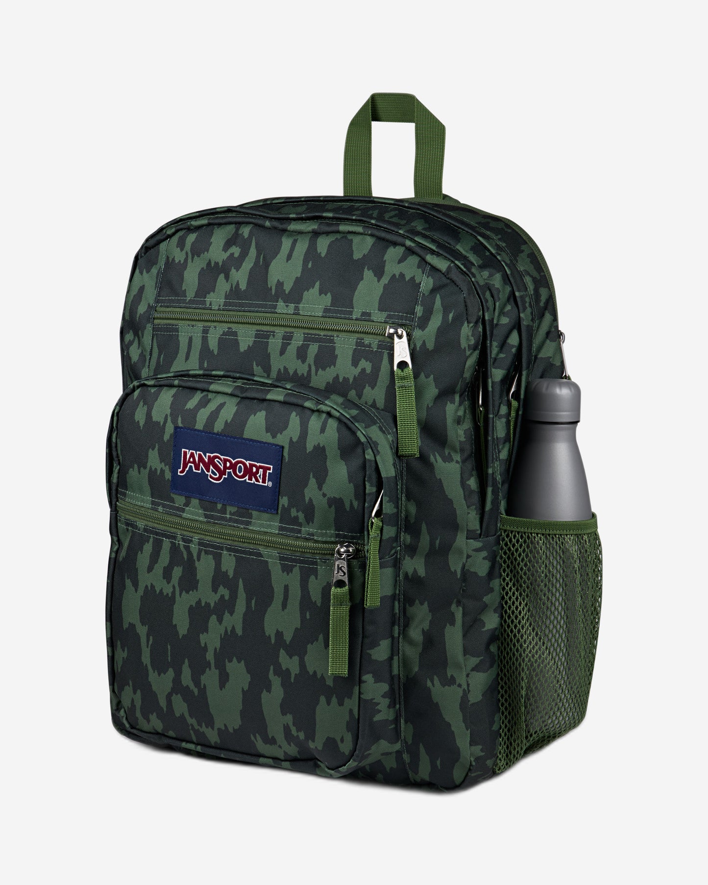 حقيبة ظهر JanSport Big Student كبيرة الحجم للكمبيوتر المحمول بنمط التمويه