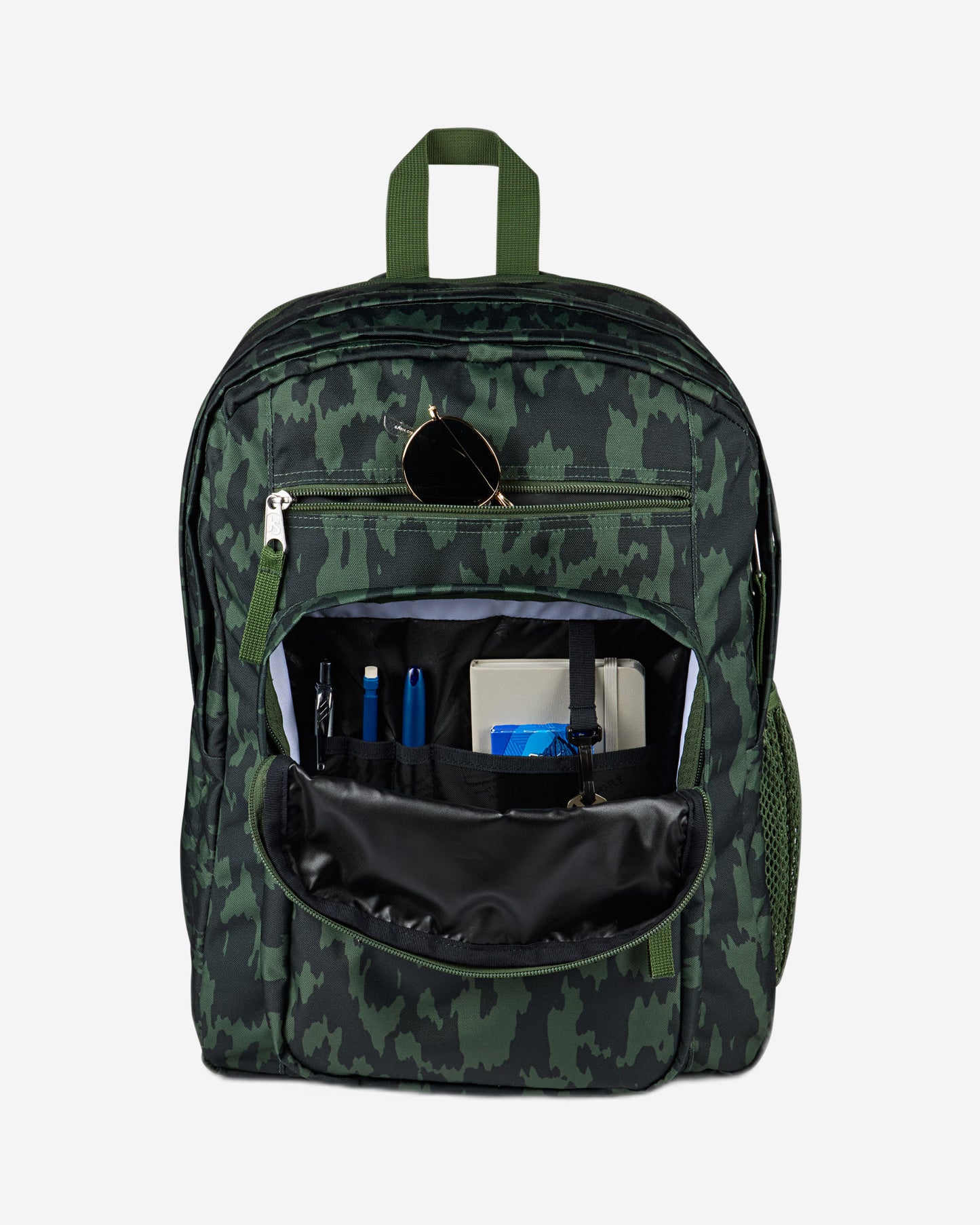 حقيبة ظهر JanSport Big Student كبيرة الحجم للكمبيوتر المحمول بنمط التمويه