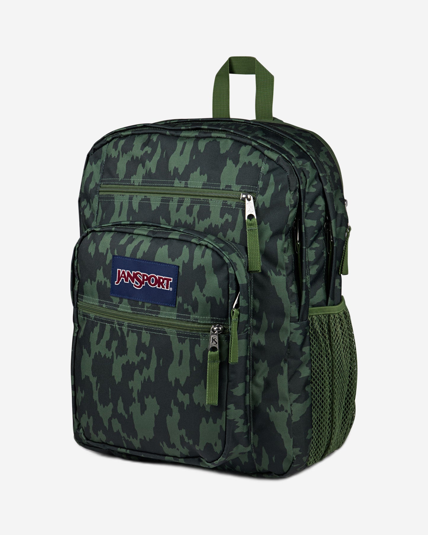 حقيبة ظهر JanSport Big Student كبيرة الحجم للكمبيوتر المحمول بنمط التمويه