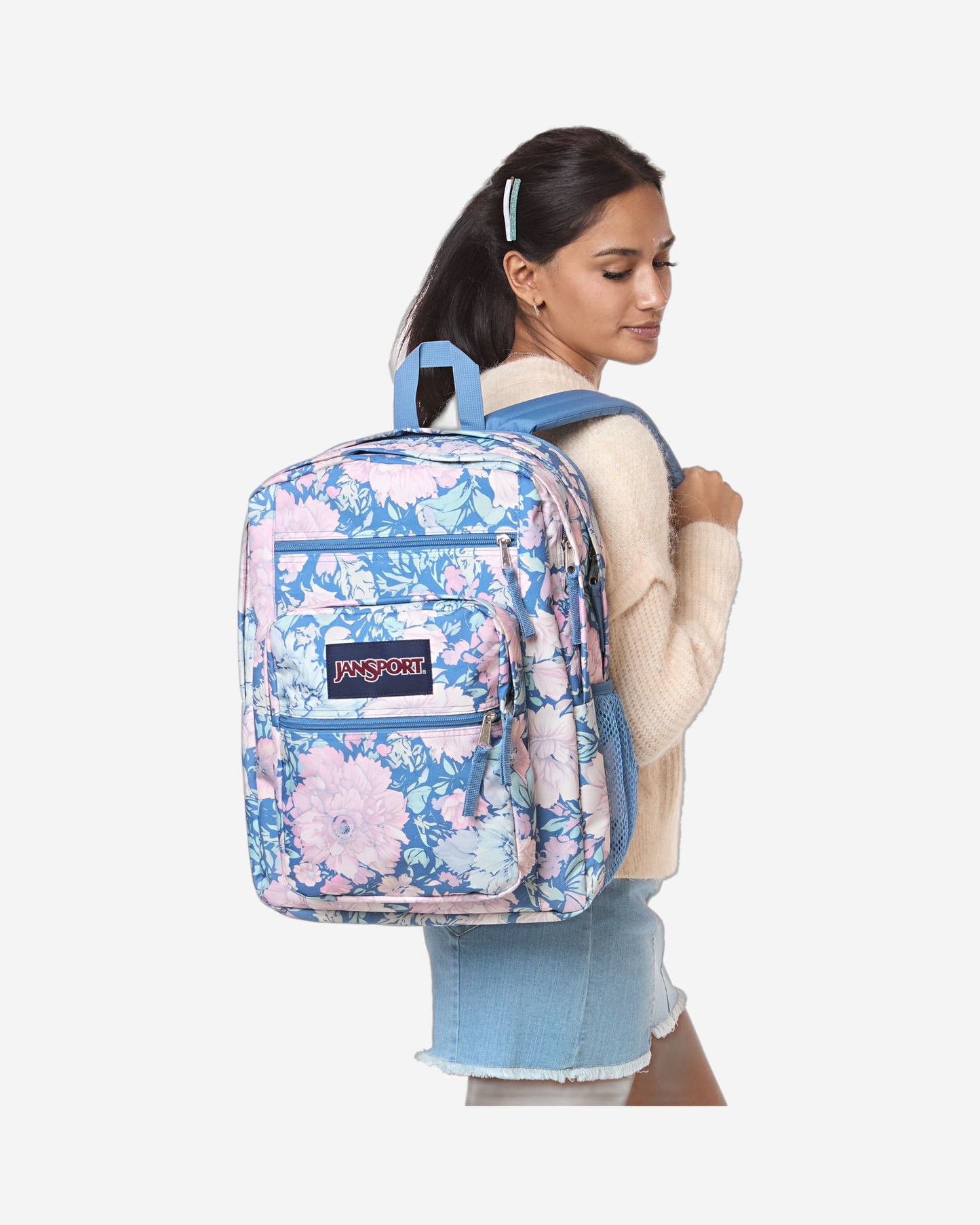 حقيبة ظهر كبيرة للكمبيوتر المحمول من JanSport Big Student Faded Tap Eblue EK0A5BAH2W71