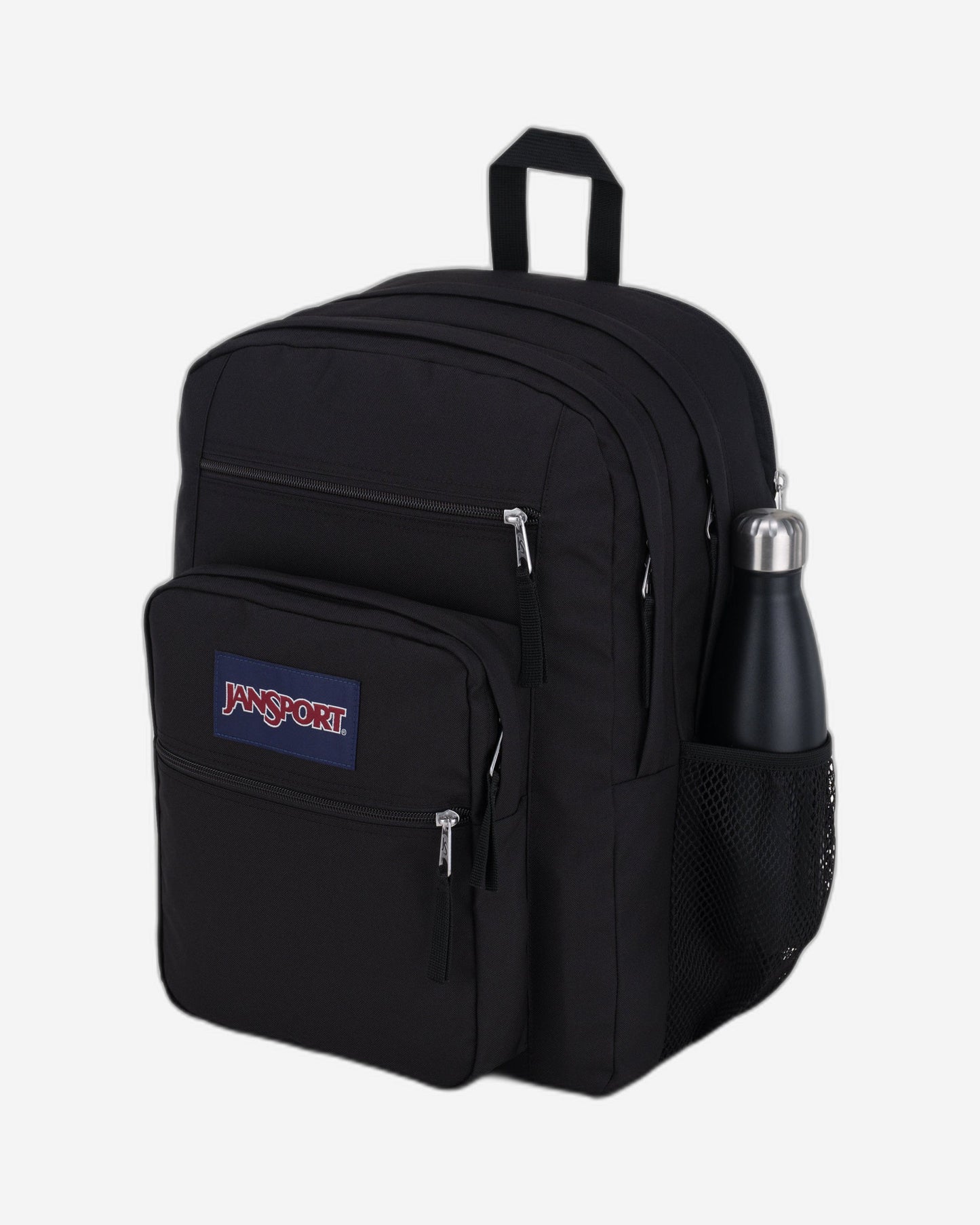 حقيبة ظهر كبيرة الحجم من جانسبورت للطلاب، سوداء اللون، للكمبيوتر المحمول