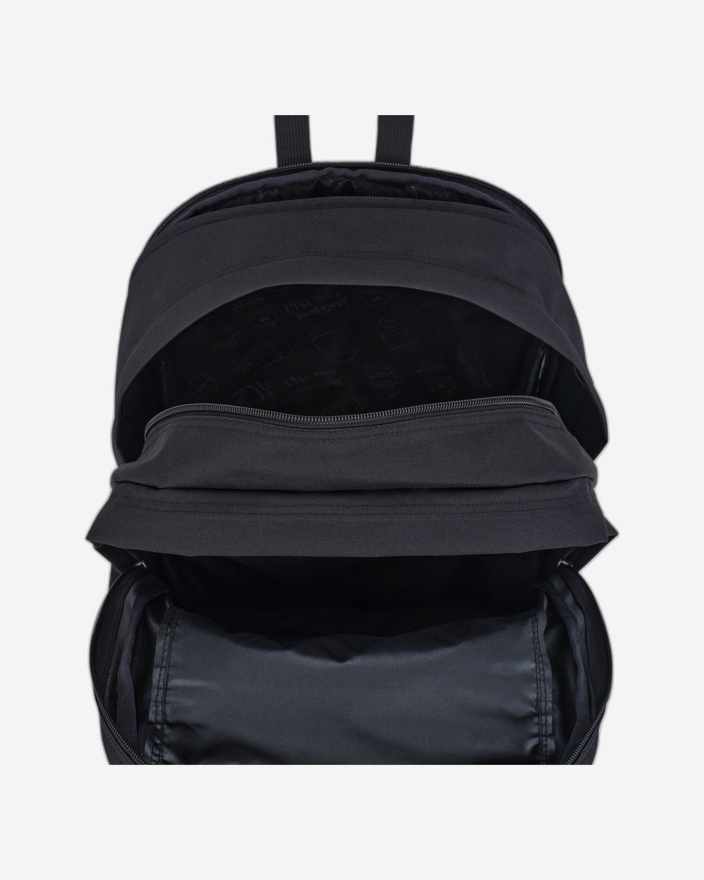 حقيبة ظهر كبيرة الحجم من جانسبورت للطلاب، سوداء اللون، للكمبيوتر المحمول