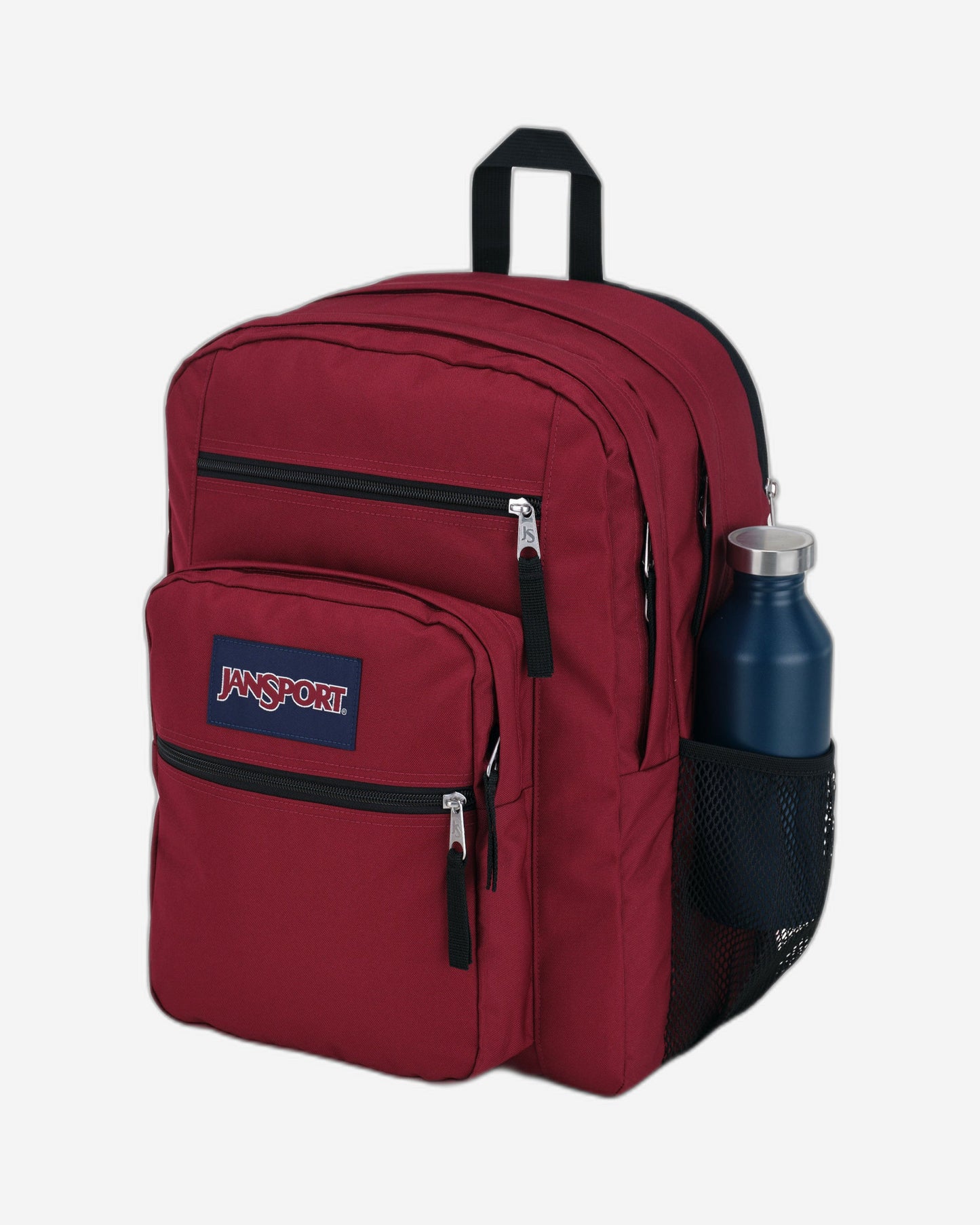 حقيبة ظهر كبيرة الحجم من JanSport للطلاب، مناسبة لأجهزة الكمبيوتر المحمول الكبيرة، لون أحمر محمر