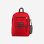 حقيبة ظهر كبيرة الحجم من JanSport للطلاب، مزودة بشريط أحمر، مناسبة لأجهزة الكمبيوتر المحمولة الكبيرة.