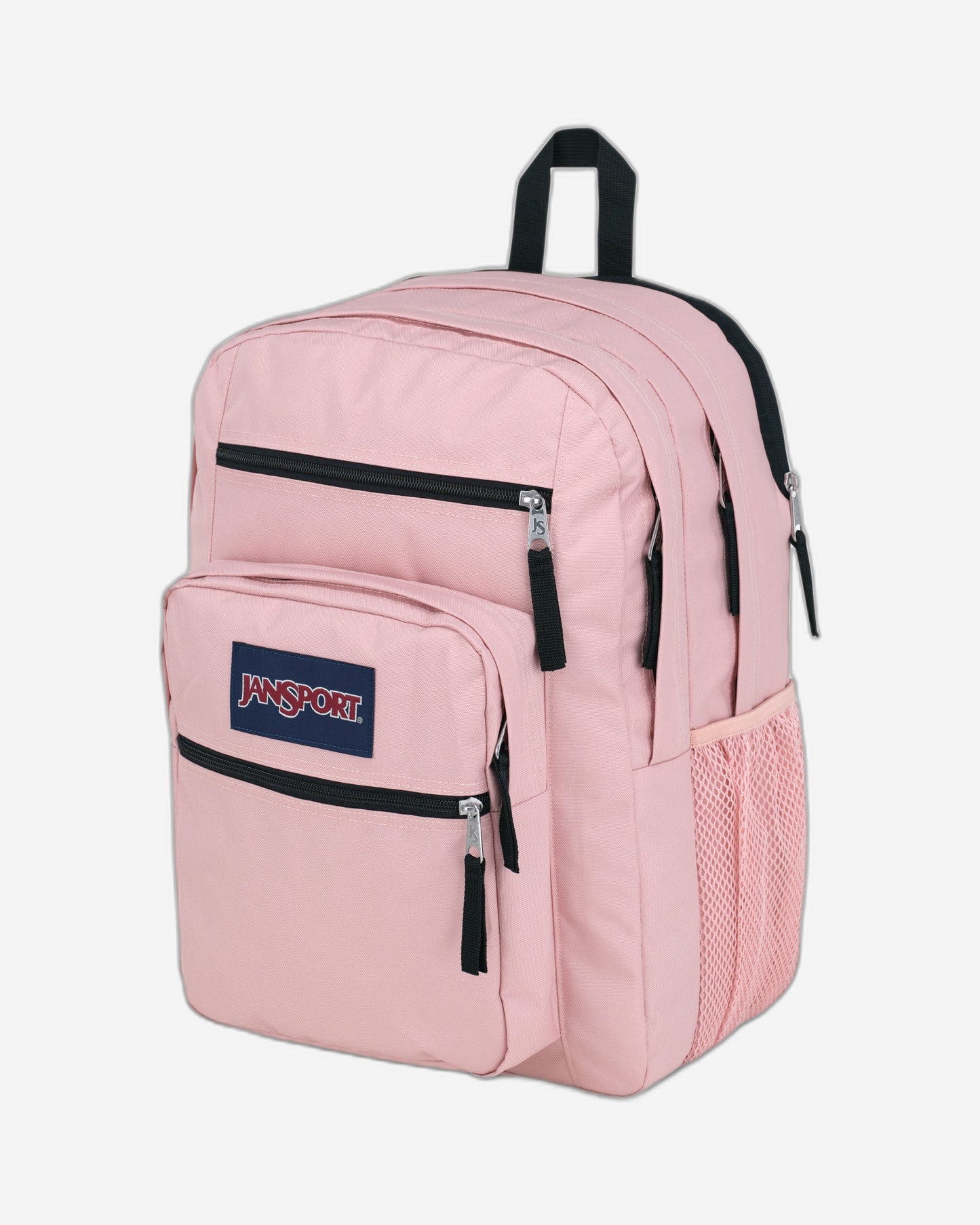 حقيبة ظهر كبيرة الحجم من JanSport للطلاب، لون وردي ضبابي، مناسبة لأجهزة الكمبيوتر المحمولة الكبيرة