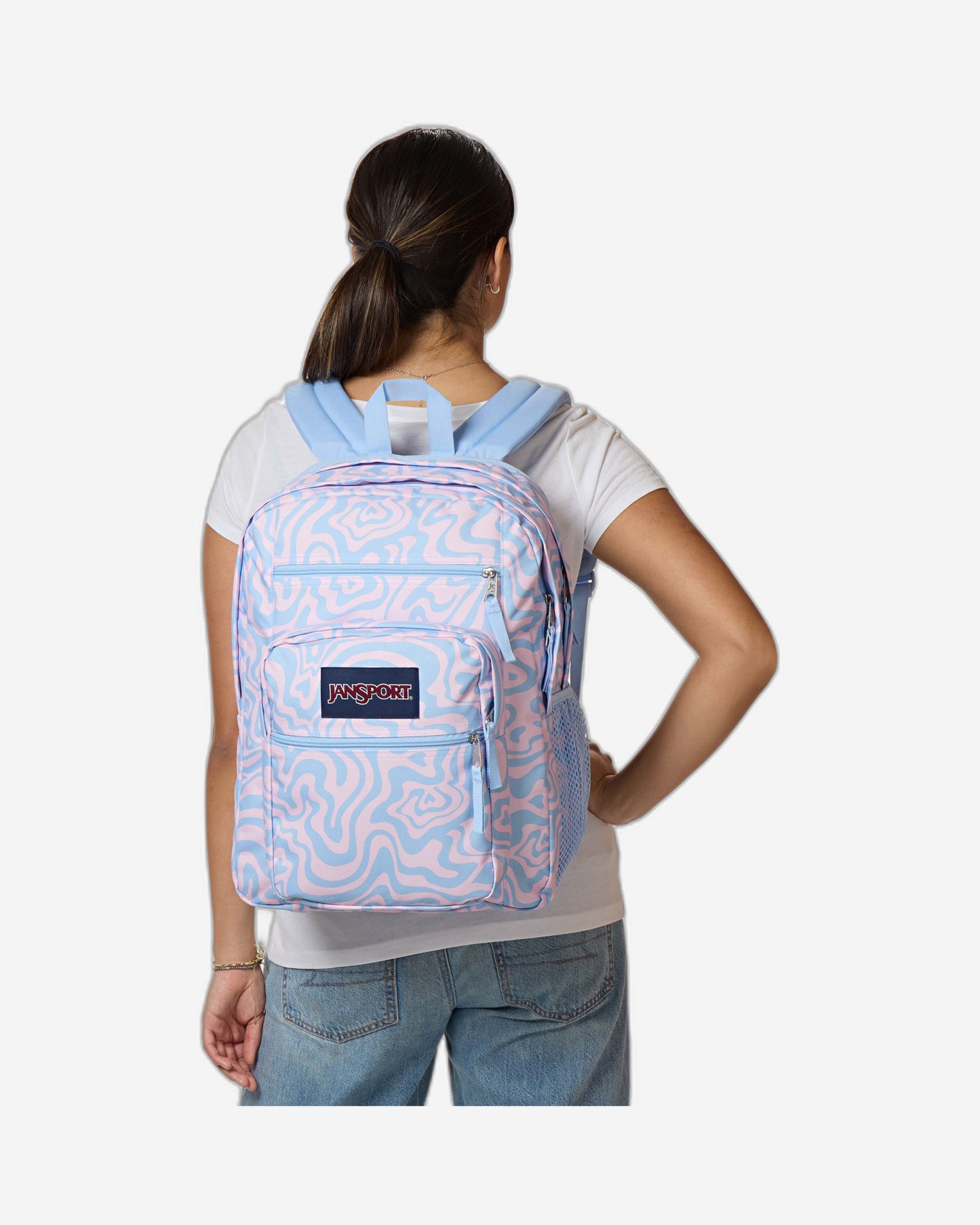 حقيبة ظهر كبيرة للكمبيوتر المحمول JanSport Big Student Upbeatgroovpink EK0A5BAH2Y51